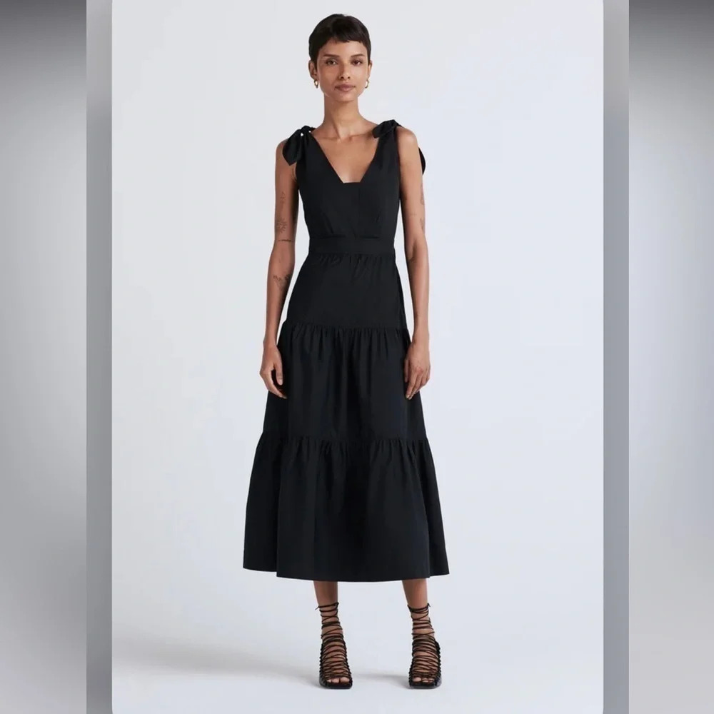 Derek Lam 10 Crosby TIMOTHEA SHOULDER TIE DRESS